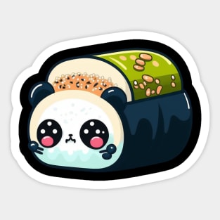 Sushi Panda Kawaii Sticker